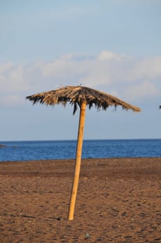 Beach Umbrella in Tenerife Canary Islands Spain Europe