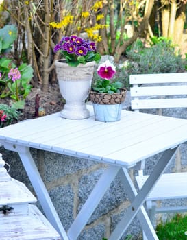 Garden spring shabby chic