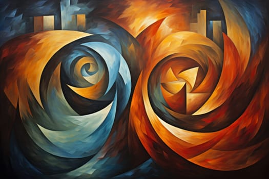 In the realm of fantasy, whirling vortex elementals manifest, harnessing their elemental prowess to conjure powerful storms.