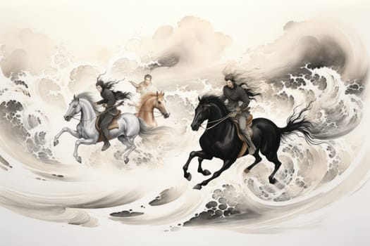 In the realm of fantasy, a fearless group of individuals known as the whirling cyclone riders emerges.