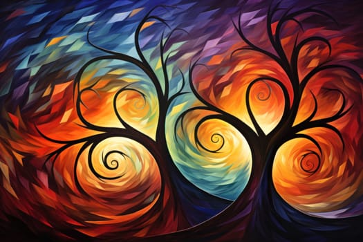 In the realm of fantasy, whirling vortex elementals manifest, harnessing their elemental prowess to conjure powerful storms.