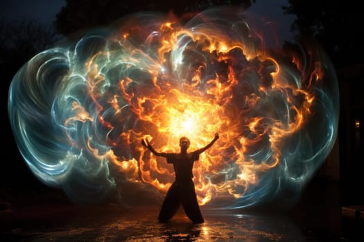 In the realm of fantasy, whirling vortex elementals manifest, harnessing their elemental prowess to conjure powerful storms.