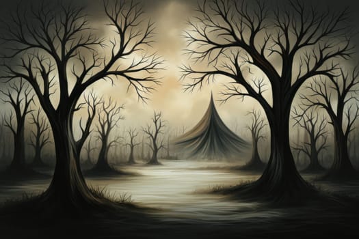 An evocative portrayal of the ethereal whispering wind, its gentle zephyrs bearing mystical secrets across expansive landscapes.