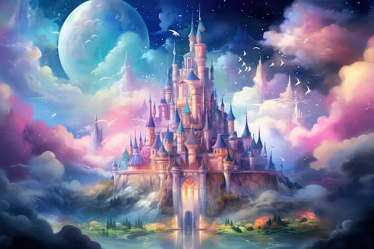 In the realm of fantasy, whimsical cloud castles grace the skies, defying gravity and capturing the imagination of dreamers.
