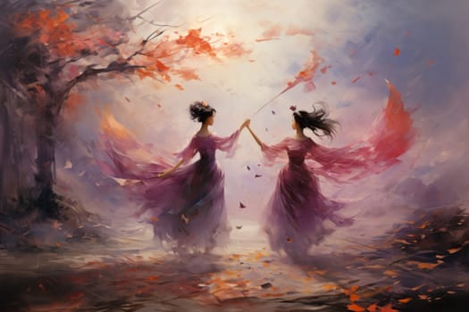 An evocative portrayal of the ethereal whispering wind, its gentle zephyrs bearing mystical secrets across expansive landscapes.