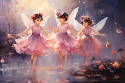 Immerse yourself in the enchanting world of holiday magic with this captivating illustration by a professional visual artist.