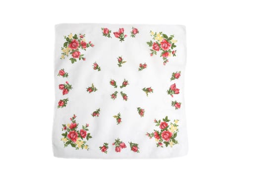 Cloth with flower decoration