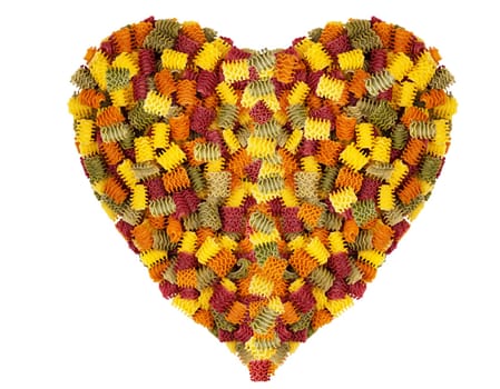 Big heart of buten pasta noodles