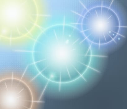 colored background with colored lights and reflex