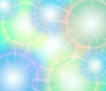 colored background with colored lights and reflex