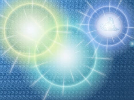 colored background with colored lights and reflex