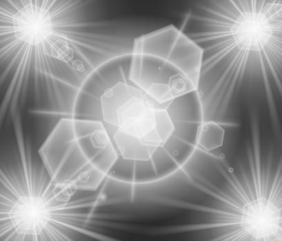 colored background with colored lights and reflex