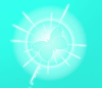 colored background with colored lights and reflex