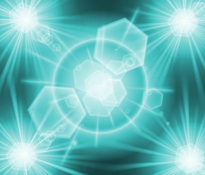 colored background with colored lights and reflex