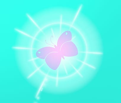 colored background with colored lights and reflex