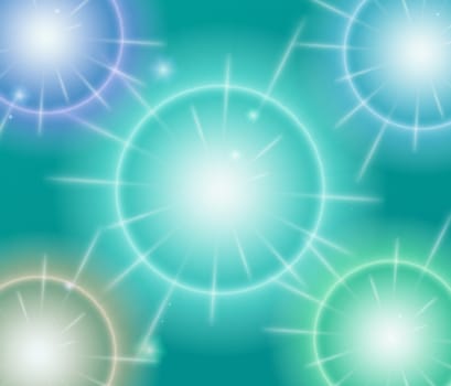 colored background with colored lights and reflex