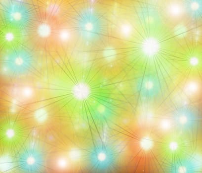 colored background with colored lights and reflex