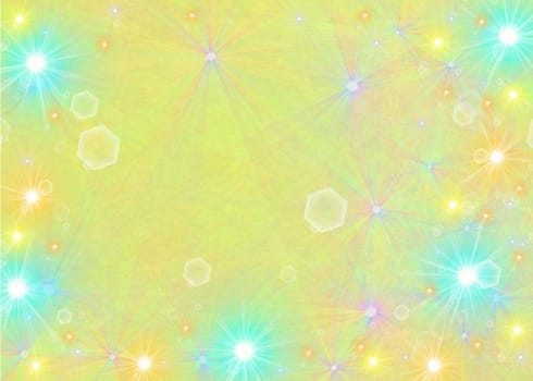 colored background with colored lights and reflex