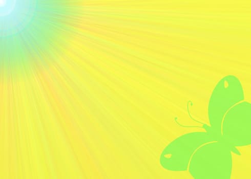 colored background with colored lights and reflex