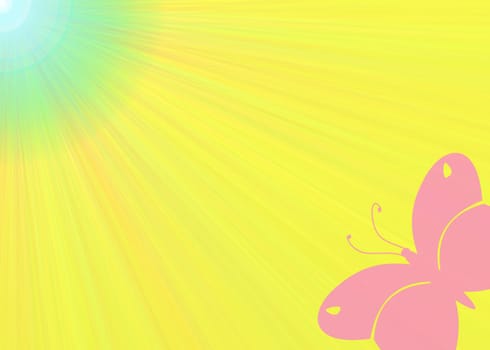 colored background with colored lights and reflex