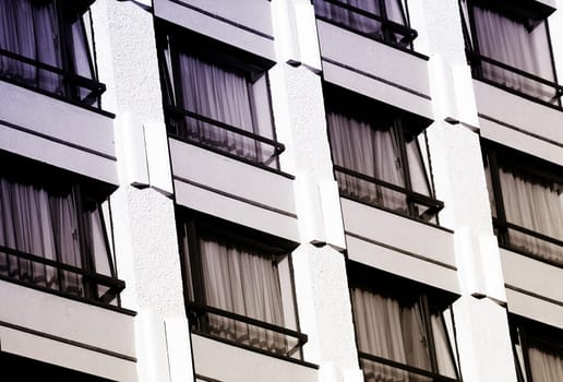 Close-up picture of an hotel