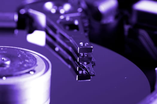 Macro photo - Hard Disk Drive.