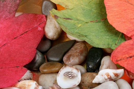 Background made of many rocks. Close up.