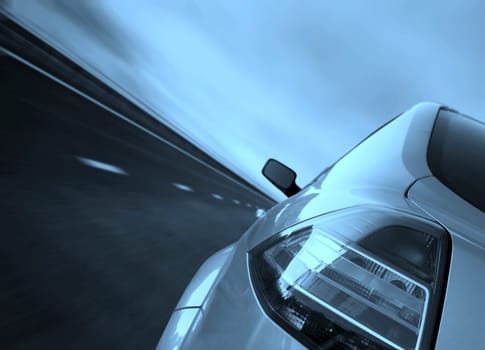 Fast driving on the highway.