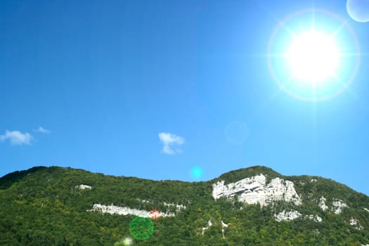 Beautiful country landscape view. Great nature scene.
