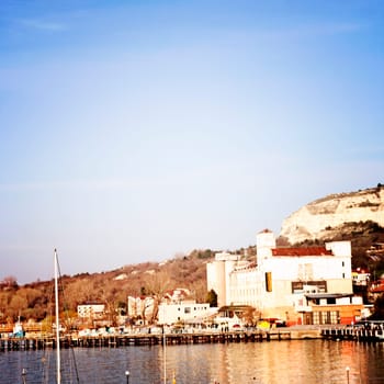Harbor of beautiful old city.