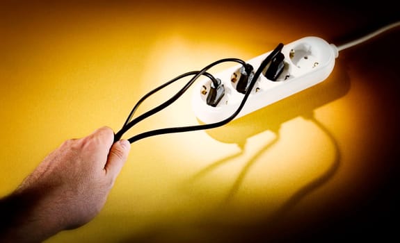 White outlet isolated. Great details.