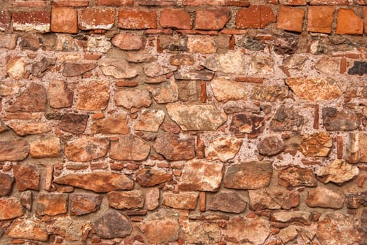 Old church stonewall closeup as background