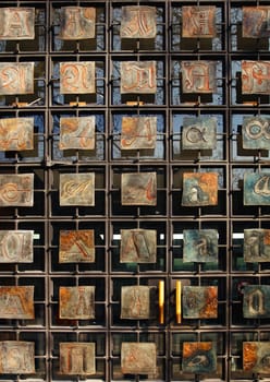 Eingang Stadtbilbliothek Berlin Deutschland/ doorway city library Berlin Germany