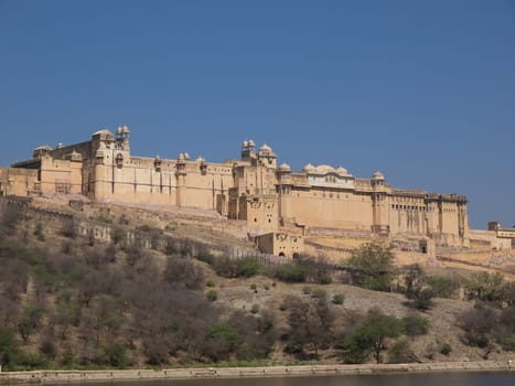 Beautiful Amber Fort near Jaipur city in Rajastan,India