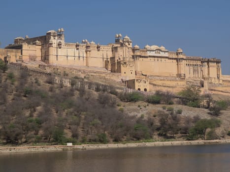 Beautiful Amber Fort near Jaipur city in Rajastan,India