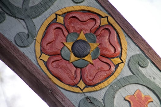 Archway on the village square in Lothe (Lipperland)