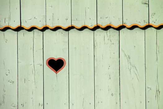 Hearts in a roof gable in Lothe (Lipperland)