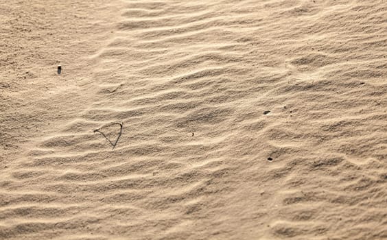 Closeup photo of sand dunes in desert