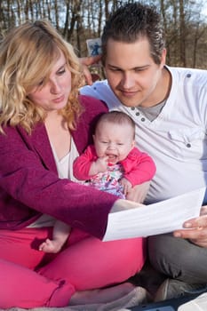 Young family is having some financial issues to paying the invoices