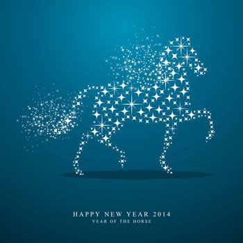 2014 Chinese New Year of the Horse stars elements composition background. EPS10 vector file organized in layers for easy editing.