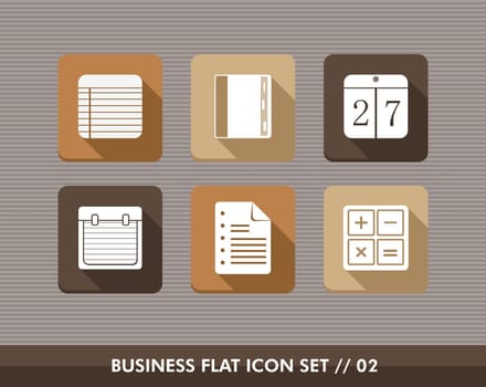 Set of flat design icons for Business and marketing emailing campaign. Vector illustration file layered for easy editing.