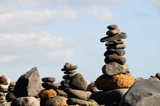 The Buddhist Traditional Stone Pyramids in Tenerife Canary Islands Spain