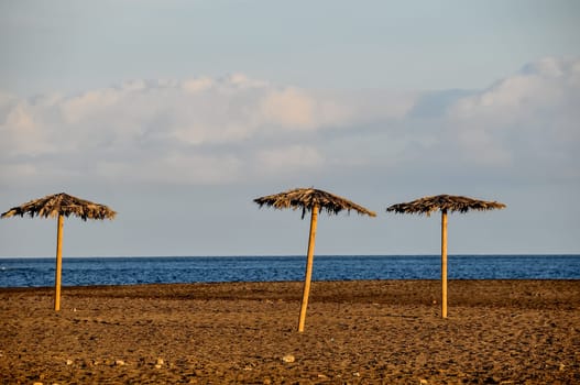 Beach Umbrella in Tenerife Canary Islands Spain Europe