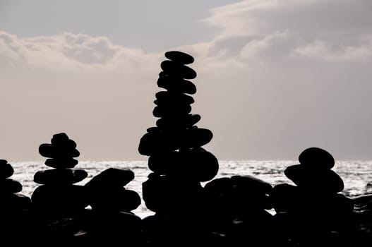 The Buddhist Traditional Stone Pyramids in Tenerife Canary Islands Spain