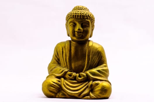 Oriental Asian Statue on a White Background