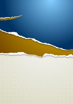 Abstract vector paper background with ragged edge