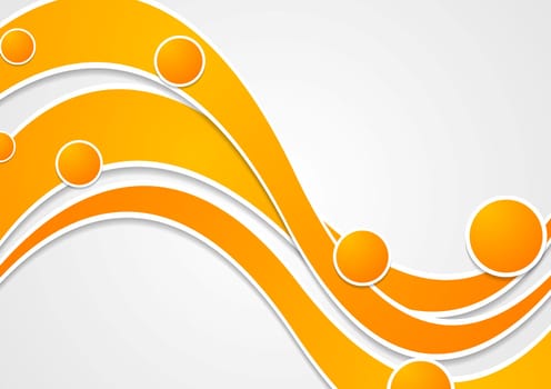 Abstract bright wavy vector background