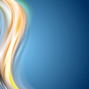 Colorful abstract vector wave design