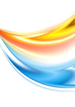 Abstract wavy colorful background. Vector illustration eps 10