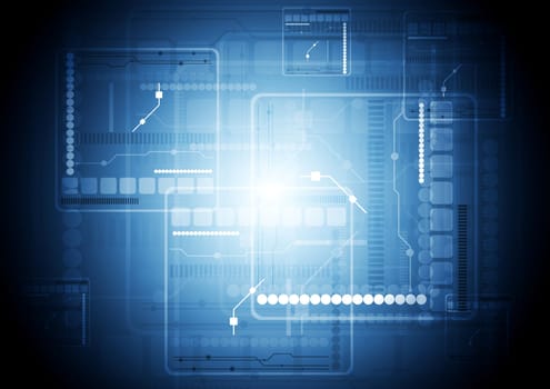 Hi-tech abstract vector background